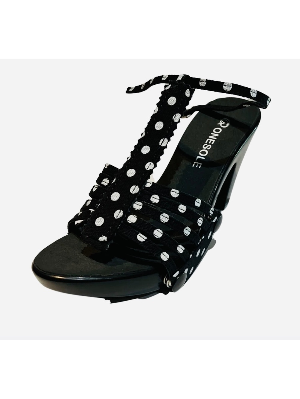 NWOT Onesole Strappy Polka Dot Topper L